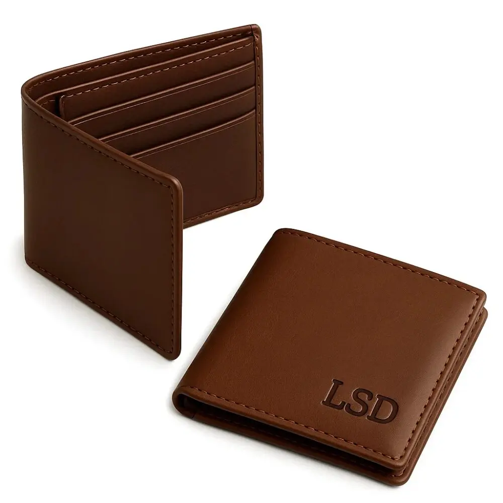 Best Men brown leather wallet new york sale