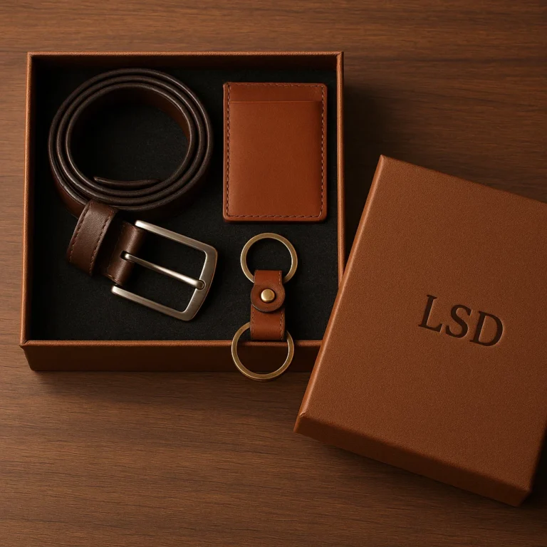 Handmade leather gift for men