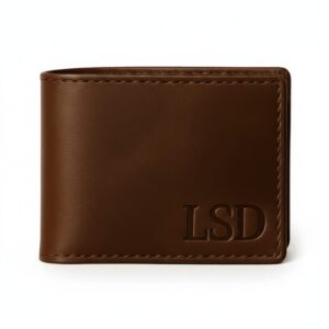 Designer premium brown leather wallet for men made from genuine leather