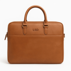 Genuine leather laptop bag for office
