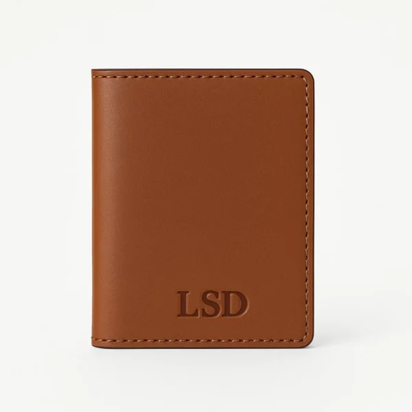 Slim Leather Wallet with Coin pocket, LSD