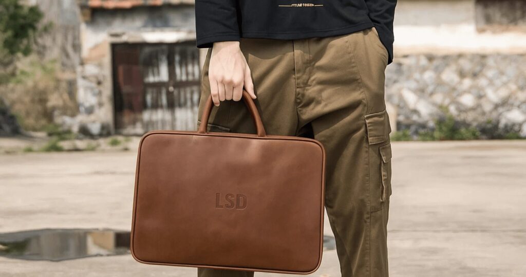 Best Handmade Leather Laptop Bag for Men in New York order on Leather Buy SD