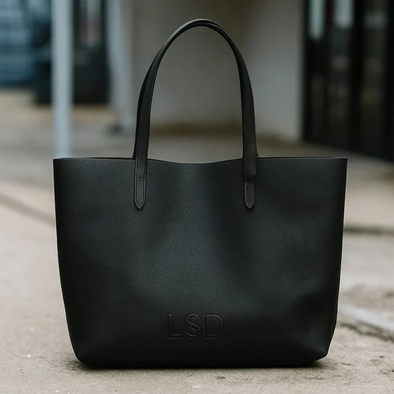 Best genuine leather tote bag with zipper