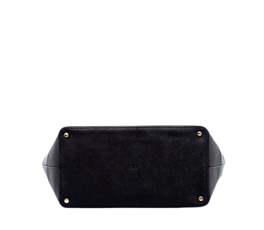 black leather tote purse new york